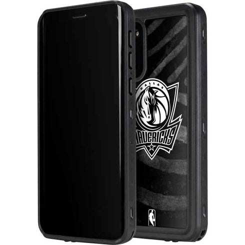 NBA Dallas Mavericks Black Animal Print Galaxy S20 Plus Waterproof Case