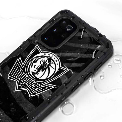 NBA Dallas Mavericks Black Animal Print Galaxy S20 Plus Waterproof Case