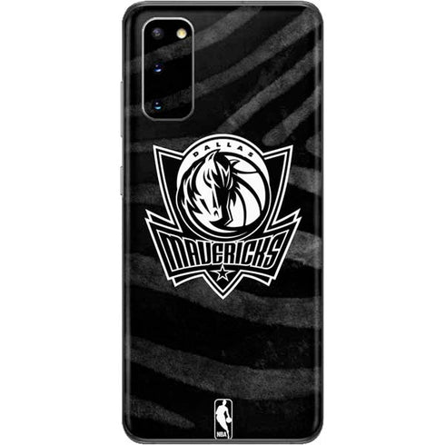 NBA Dallas Mavericks Black Animal Print Galaxy S20 Skin