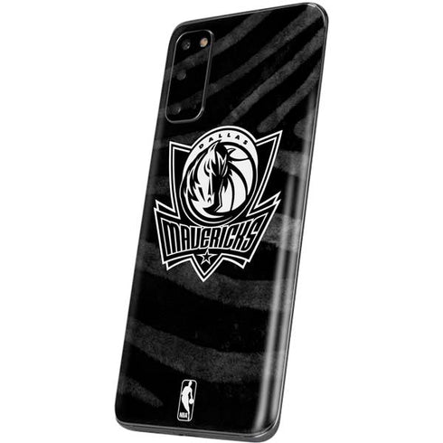 NBA Dallas Mavericks Black Animal Print Galaxy S20 Skin