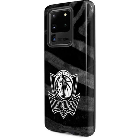 NBA Dallas Mavericks Black Animal Print Galaxy S20 Ultra 5G Pro Case