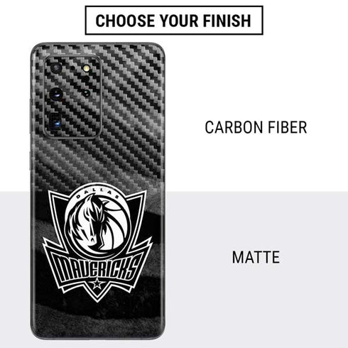 NBA Dallas Mavericks Black Animal Print Galaxy S20 Ultra 5G Skin