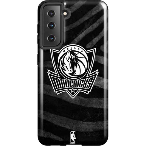 NBA Dallas Mavericks Black Animal Print Galaxy S21 5G Pro Case