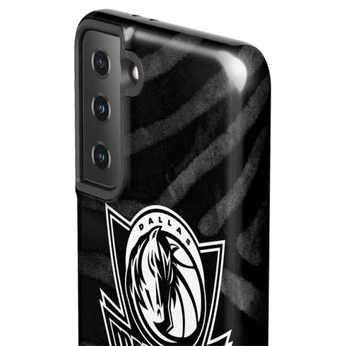 NBA Dallas Mavericks Black Animal Print Galaxy S21 Plus 5G Pro Case