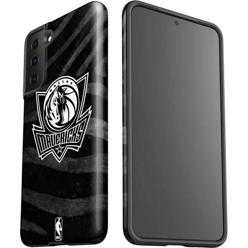 NBA Dallas Mavericks Black Animal Print Galaxy S21 Plus 5G Pro Case