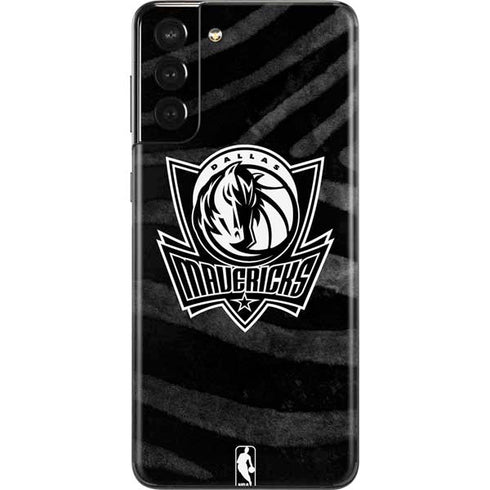 NBA Dallas Mavericks Black Animal Print Galaxy S21 Plus 5G Skin