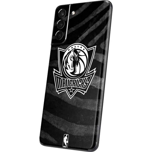NBA Dallas Mavericks Black Animal Print Galaxy S21 Plus 5G Skin