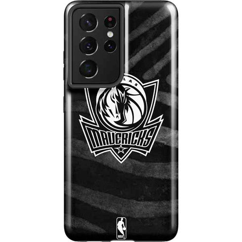 NBA Dallas Mavericks Black Animal Print Galaxy S21 Ultra 5G Pro Case