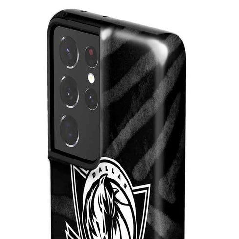NBA Dallas Mavericks Black Animal Print Galaxy S21 Ultra 5G Pro Case