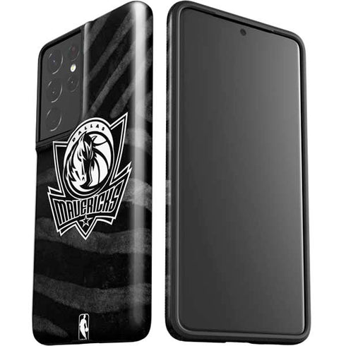 NBA Dallas Mavericks Black Animal Print Galaxy S21 Ultra 5G Pro Case