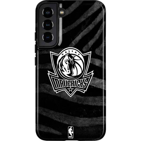 NBA Dallas Mavericks Black Animal Print Galaxy S22 Plus Pro Case