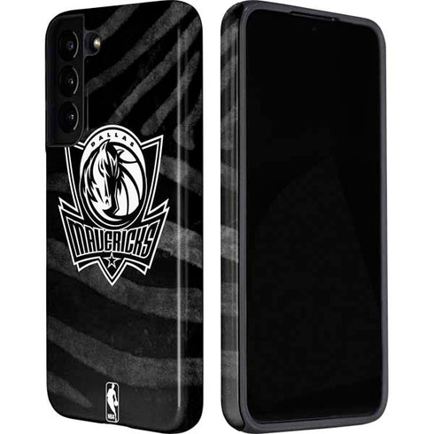 NBA Dallas Mavericks Black Animal Print Galaxy S22 Plus Pro Case