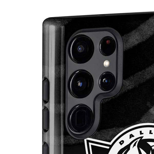 NBA Dallas Mavericks Black Animal Print Galaxy S22 Ultra Pro Case