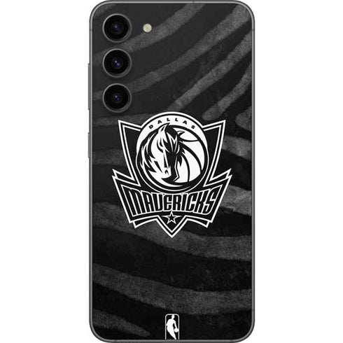 NBA Dallas Mavericks Black Animal Print Galaxy S23 Plus Skin