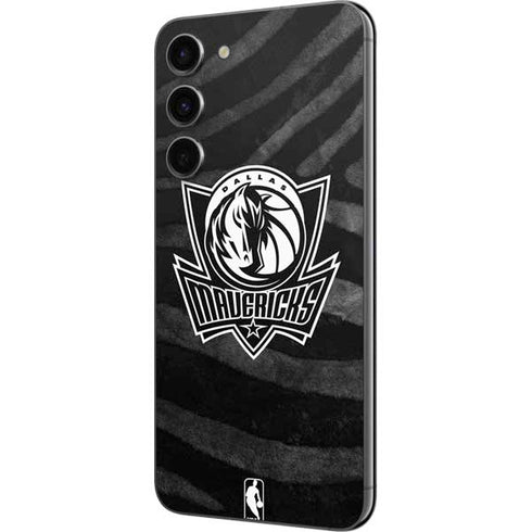 NBA Dallas Mavericks Black Animal Print Galaxy S23 Plus Skin