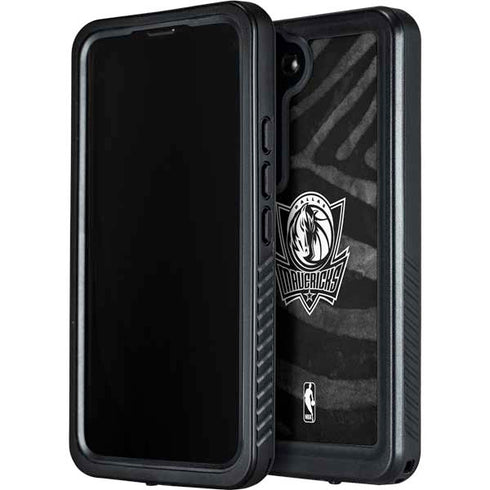 NBA Dallas Mavericks Black Animal Print Galaxy S23 Plus Waterproof Case