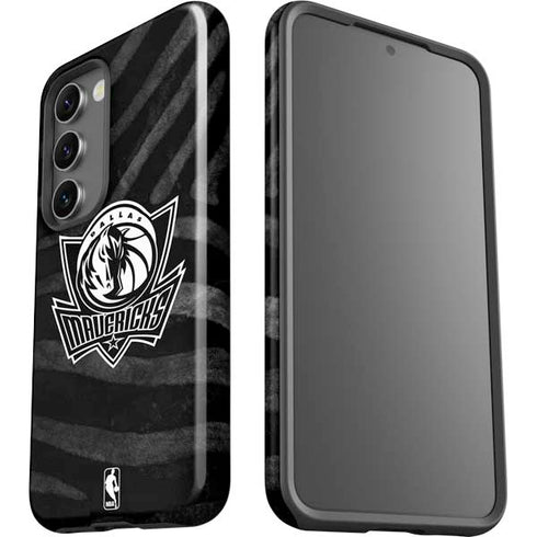NBA Dallas Mavericks Black Animal Print Galaxy S23 Pro Case