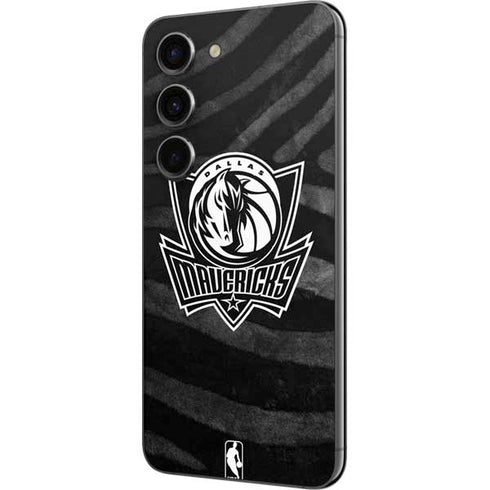 NBA Dallas Mavericks Black Animal Print Galaxy S23 Skin