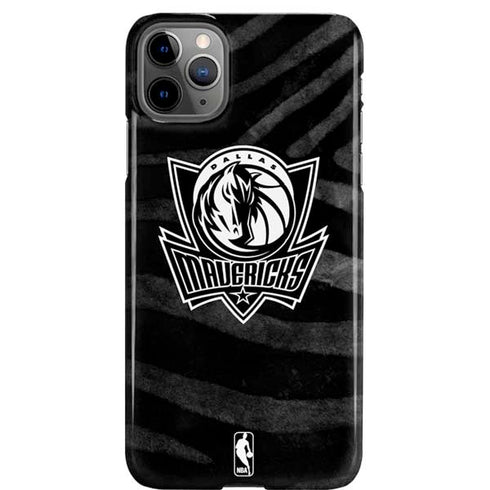 NBA Dallas Mavericks Black Animal Print iPhone 11 Pro Max Lite Case