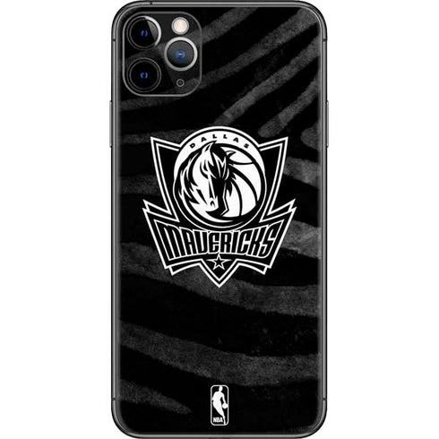NBA Dallas Mavericks Black Animal Print iPhone 11 Pro Max Skin