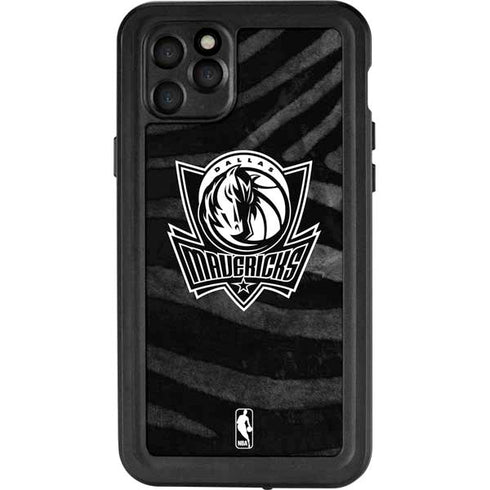 NBA Dallas Mavericks Black Animal Print iPhone 11 Pro Max Waterproof Case