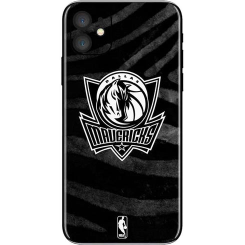 NBA Dallas Mavericks Black Animal Print iPhone 11 Skin