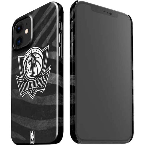 NBA Dallas Mavericks Black Animal Print iPhone 12 Mini Lite Case