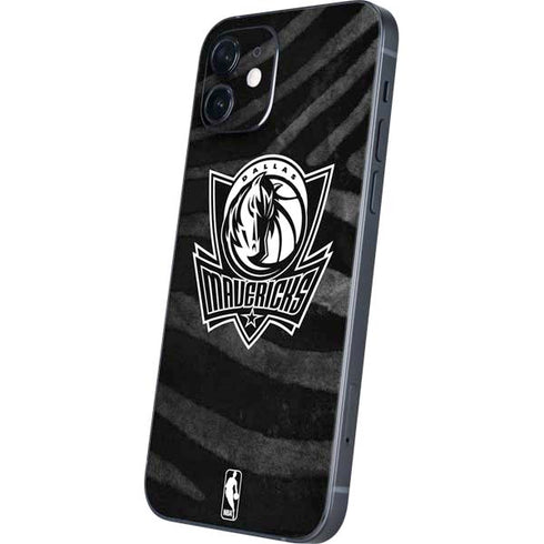 NBA Dallas Mavericks Black Animal Print iPhone 12 Mini Skin