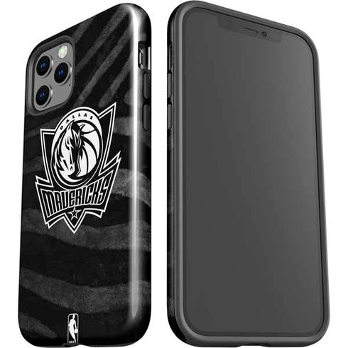 NBA Dallas Mavericks Black Animal Print iPhone 12 Pro Impact Case