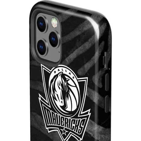 NBA Dallas Mavericks Black Animal Print iPhone 12 Pro Max Impact Case
