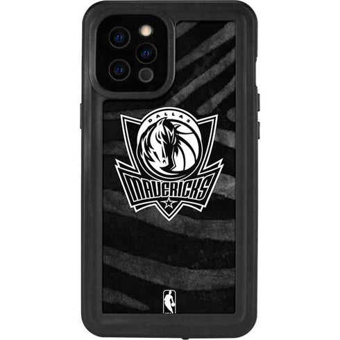 NBA Dallas Mavericks Black Animal Print iPhone 12 Pro Max Waterproof Case