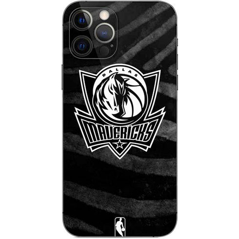 NBA Dallas Mavericks Black Animal Print iPhone 12 Pro Skin