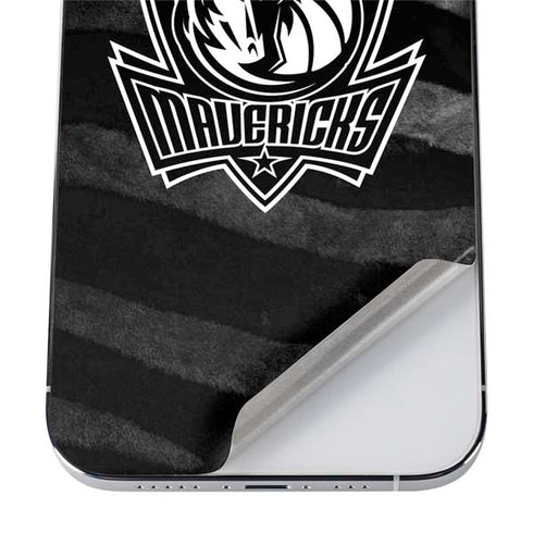 NBA Dallas Mavericks Black Animal Print iPhone 12 Pro Skin