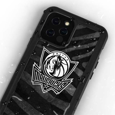 NBA Dallas Mavericks Black Animal Print iPhone 12 Pro Waterproof Case