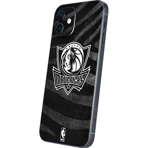 NBA Dallas Mavericks Black Animal Print iPhone 12 Skin