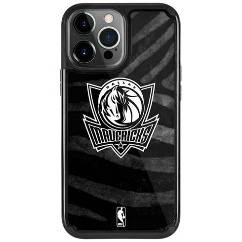 NBA Dallas Mavericks Black Animal Print iPhone 13 Pro Cargo Case