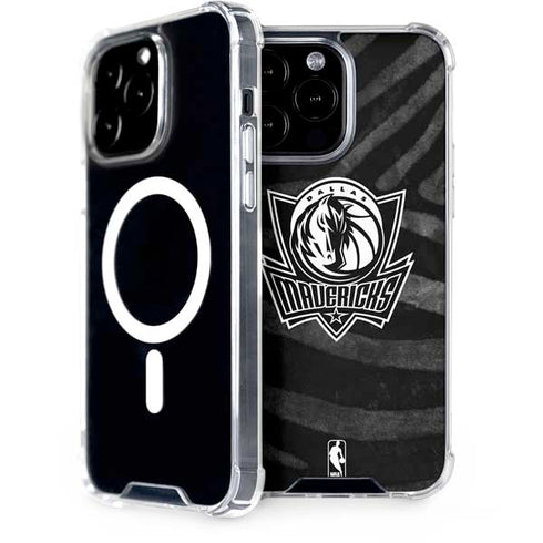 NBA Dallas Mavericks Black Animal Print iPhone 13 Pro Max MagSafe Case