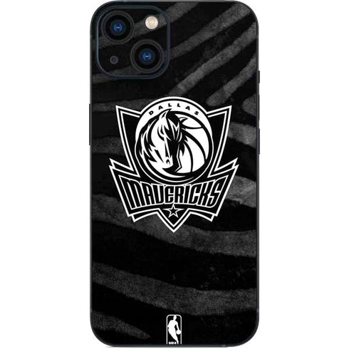 NBA Dallas Mavericks Black Animal Print iPhone 13 Skin