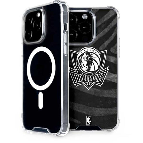 NBA Dallas Mavericks Black Animal Print iPhone 15 Pro MagSafe Case