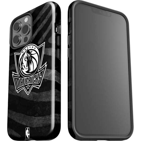 NBA Dallas Mavericks Black Animal Print iPhone 15 Pro Max Impact Case
