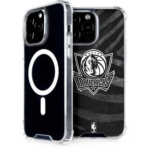 NBA Dallas Mavericks Black Animal Print iPhone 14 Pro Max MagSafe Case