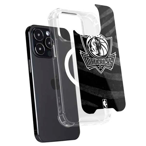 NBA Dallas Mavericks Black Animal Print iPhone 15 Pro Max MagSafe Case