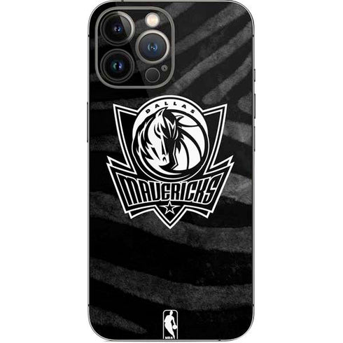 NBA Dallas Mavericks Black Animal Print iPhone 14 Pro Max Skin