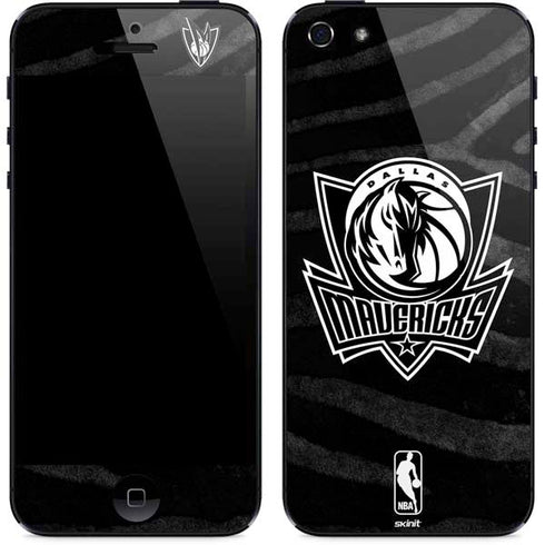 NBA Dallas Mavericks Black Animal Print iPhone 5/5s/5SE Skin