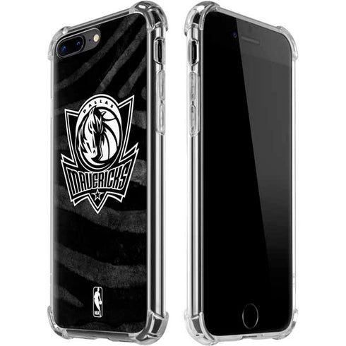 NBA Dallas Mavericks Black Animal Print iPhone 7/8 Plus Clear Case