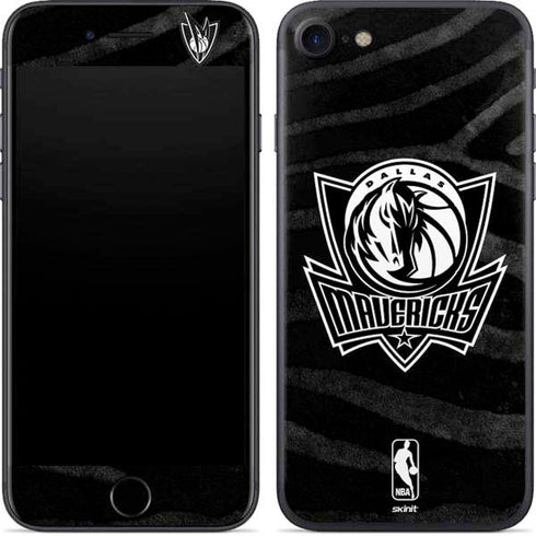 NBA Dallas Mavericks Black Animal Print iPhone SE (2nd & 3rd Gen) Skin