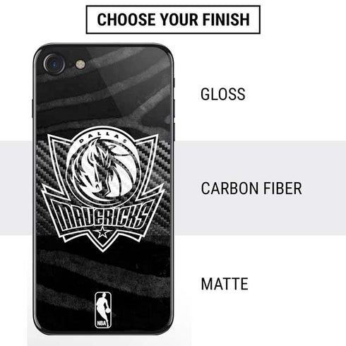 NBA Dallas Mavericks Black Animal Print iPhone SE (2nd & 3rd Gen) Skin
