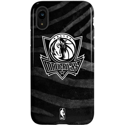 NBA Dallas Mavericks Black Animal Print iPhone XR Pro Case