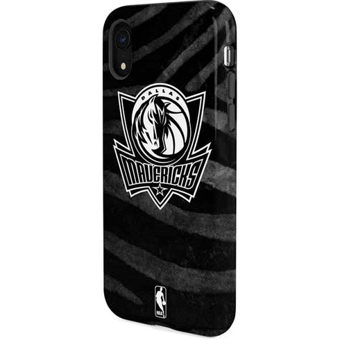 NBA Dallas Mavericks Black Animal Print iPhone XR Pro Case