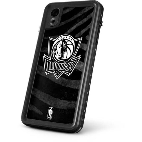 NBA Dallas Mavericks Black Animal Print iPhone XR Waterproof Case